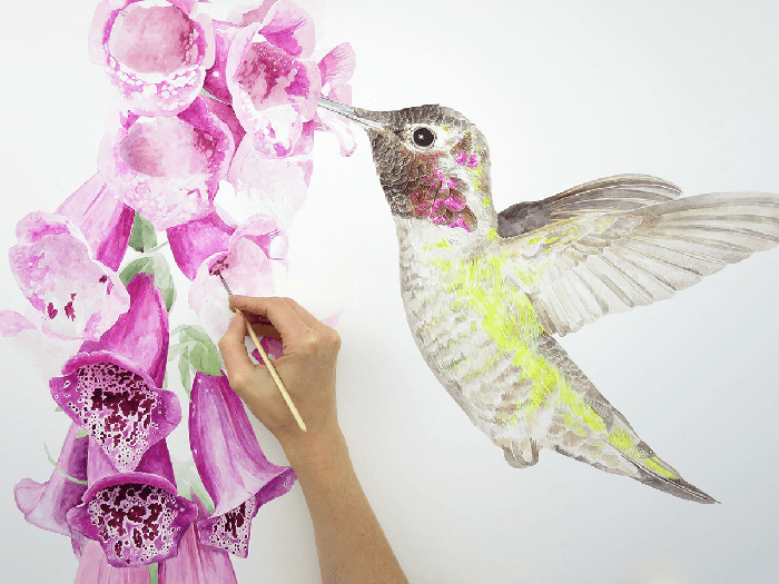 He really came to life once his eye was painted. Now onto the foxgloves...